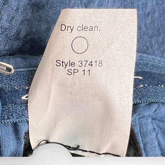 J. CREW Lorelei Beach Strapless Blue Dress in Embossed Silk 8 - Picture 9 of 9